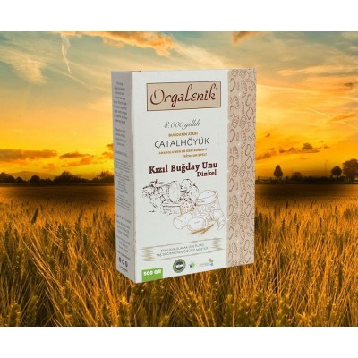 Dinkel Tam Buğday Unu 500 gr (Kızıl Buğday Unu)